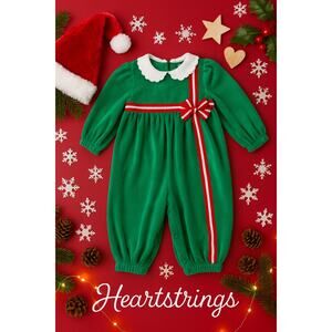 Vintage Heartstrings One Piece Holiday Outfit Sz. 24m